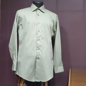 Geoffrey Beene Green longsleeve dress shirt